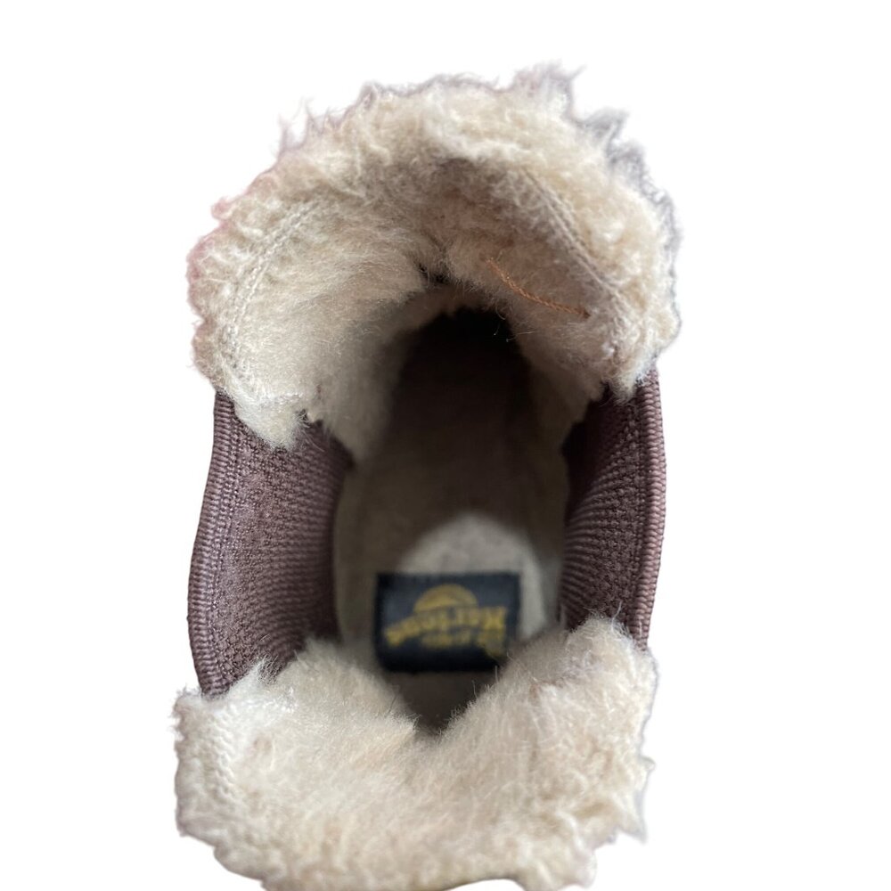 Dr. Martens Leonore Brown Leather Fur-Lined Chelsea Boots SIze 7 SKU 8905 - Picture 8 of 16